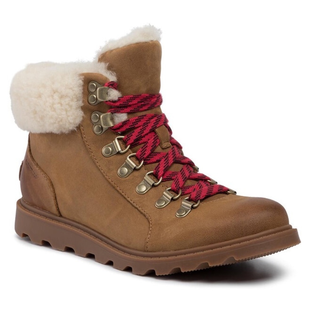 Sorel Ainsley Conquest Brown Boots Sz 8.5